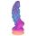 OgazR - svetleči zmaj dildo - 22cm (vijolično-roza)