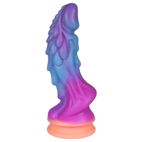 OgazR - svetleči zmaj dildo - 22cm (vijolično-roza)