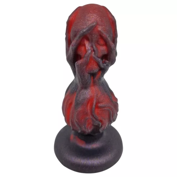 OgazR - analni dildo z izboklinami - 10,5 cm - črn