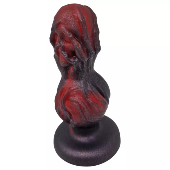 OgazR - analni dildo z izboklinami - 10,5 cm - črn