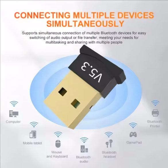 Bluetooth 5.3 USB adapter za 6 naprav