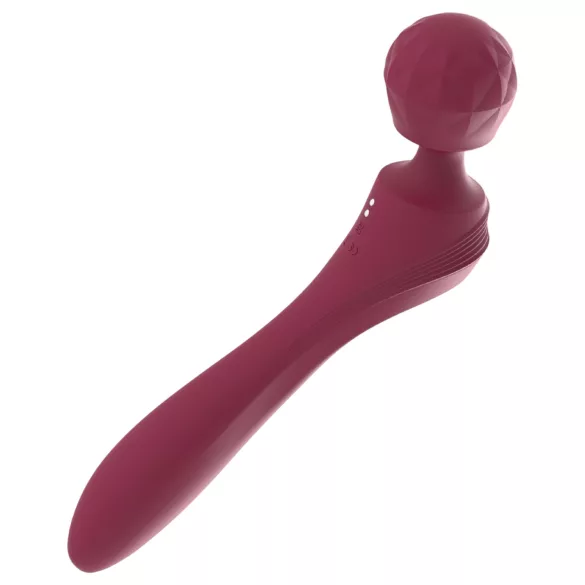 Lonely - vibrator masažer ukrivljen - rdeč