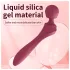 Lonely - vibrator masažer ukrivljen - rdeč