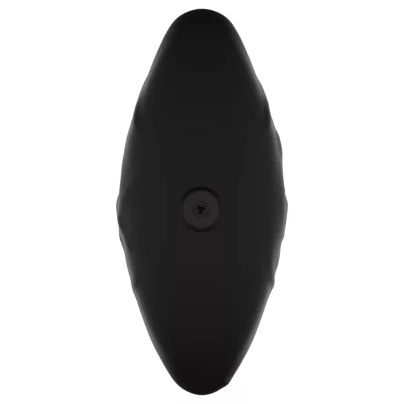 Kangvo - magnetni napihljivi silikonski dildo (črn)