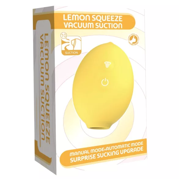Lemon Squeeze - vibrator v obliki limone z vakuumskim stimuliranjem klitorisa (rumen)