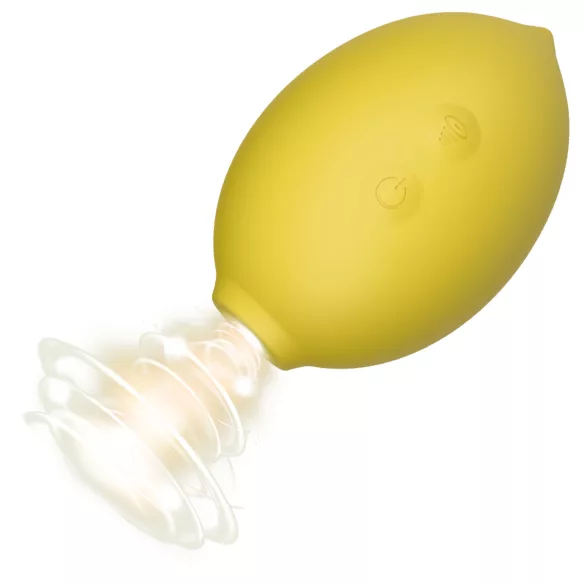 Lemon Squeeze - vibrator v obliki limone z vakuumskim stimuliranjem klitorisa (rumen)