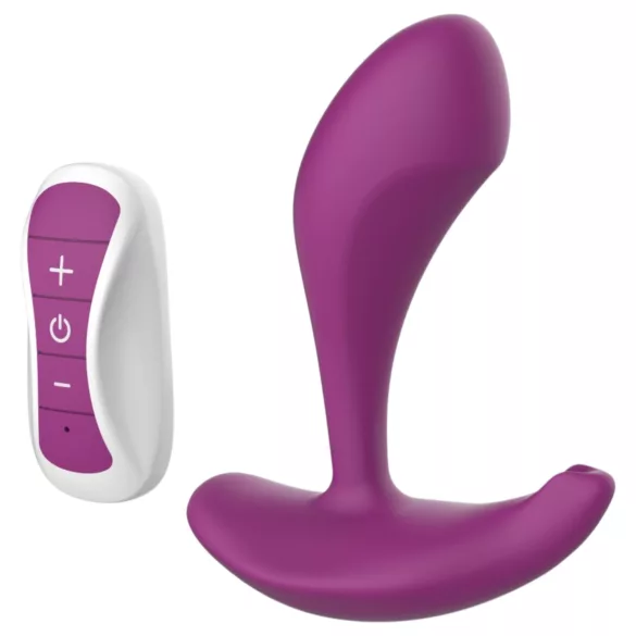 Mroow - analni vibrator z daljinskim upravljalnikom (vijoličen)
