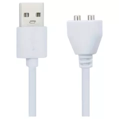 Pleasure Charge Loveline - magnetni USB polnilni kabel (bel)