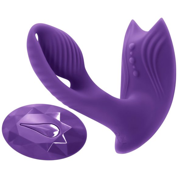 Inya Bump-N-Grind - radio, grelni 2v1 vibrator za klitoris (vijoličen)