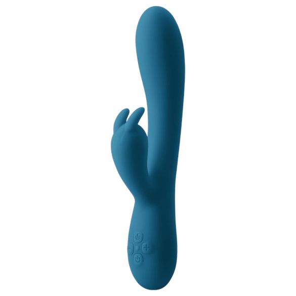 Inya Luv Bunny - polnilni vibrator s stimulatorjem klitorisa (turkizna)