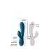 Inya Luv Bunny - polnilni vibrator s stimulatorjem klitorisa (turkizna)