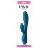 Inya Luv Bunny - polnilni vibrator s stimulatorjem klitorisa (turkizna)