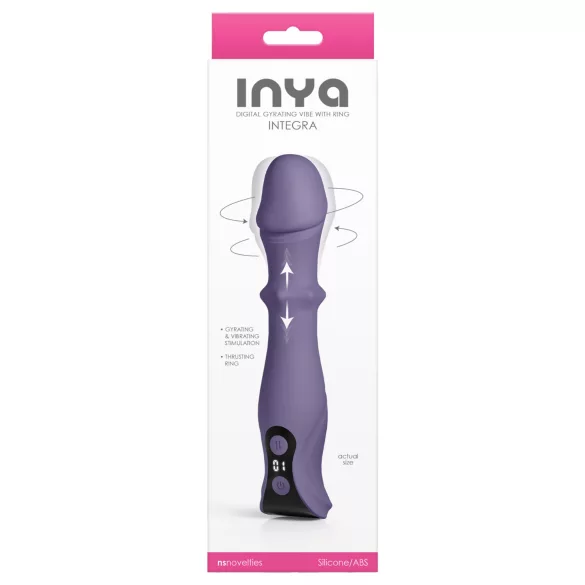 NS Novelties - vibrator s potiskanjem in vrtenjem - vijoličen