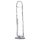Addiction Crystal - dildo s priseskom - prozoren - 20 cm