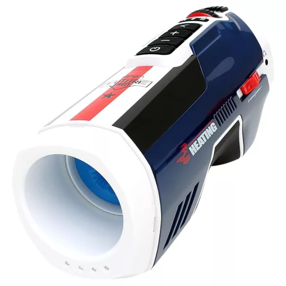 Leten SM Future Pro - mrežni potiskalnik, objemalnik, grelni masturbator (moder)