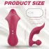 Sex HD Chomper - vibrator za klitoris in analno stimulacijo - rdeč