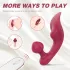 Sex HD Chomper - vibrator za klitoris in analno stimulacijo - rdeč