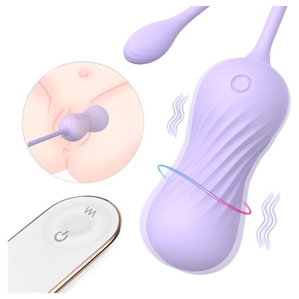 Sex HD Twist Egg - vibracijsko jajce (vijolično)