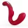 SEX HD Genie - vibrator za G-točko in klitoris - rdeč