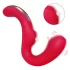 SEX HD Genie - vibrator za G-točko in klitoris - rdeč