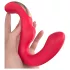 SEX HD Genie - vibrator za G-točko in klitoris - rdeč