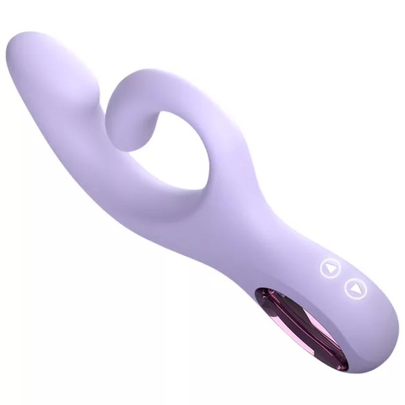 Sex HD - G-točkovni vibrator z ročico za klitoris (vijoličen)