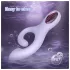Sex HD - G-točkovni vibrator z ročico za klitoris (vijoličen)