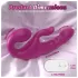 SEX HD Co-op Bliss - strap-on vibrator s stimulacijo klitorisa - vijoličen