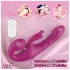 SEX HD Co-op Bliss - strap-on vibrator s stimulacijo klitorisa - vijoličen