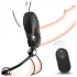 Sex HD - nastavljivi vibracijski obroček za penis z daljinskim upravljalnikom (črn)