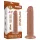 Lovetoy - dildó z vakuumsko osnovo - dvoplastni realistični - 20 cm naravno
