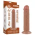 Lovetoy - dildó z vakuumsko osnovo - dvoplastni realistični - 20 cm naravno