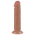 Lovetoy - dildó z vakuumsko osnovo - dvoplastni realistični - 20 cm naravno