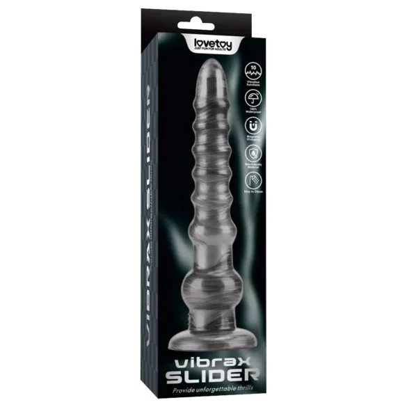 Lovetoy King Sized - velik vibrator - 32 cm - siva
