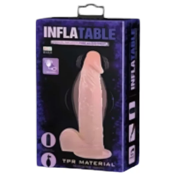 Baile Inflatable - napihljiv realistični vibrator (naraven)