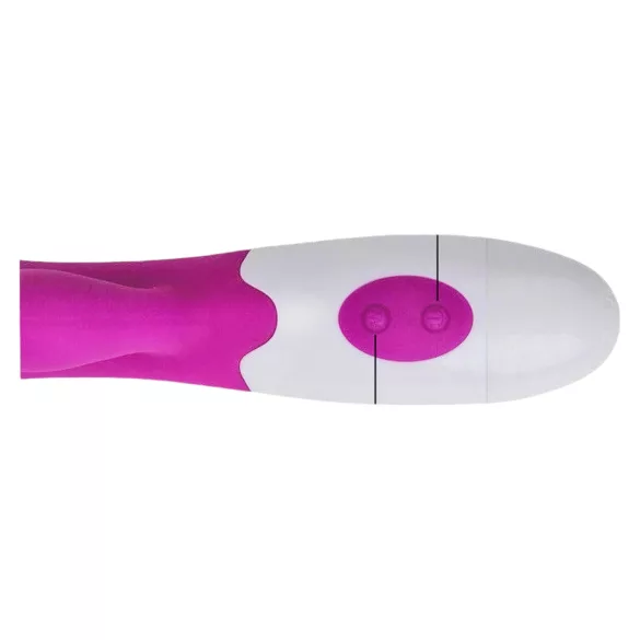Pretty Love Snappy - vodoodporen vibrator za točko G z klitoralnim krakom (vijoličen)