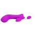 Pretty Love Brighty - G-točka vibrator z nastavkom za klitoris (vijoličen)
