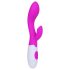 Pretty Love Brighty - G-točka vibrator z nastavkom za klitoris (vijoličen)