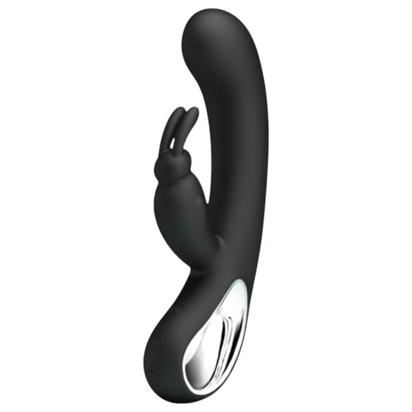 Pretty Love Webb - vodoodporen vibrator s klitoralno ročico (črn)