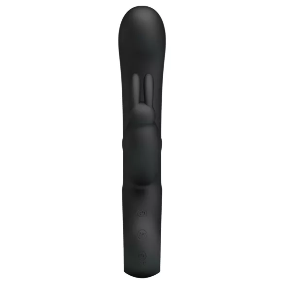 Pretty Love Webb - vodoodporni vibrator s stimulatorjem klitorisa - črna