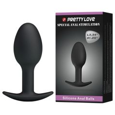 Pretty Love - analni dildo - črn