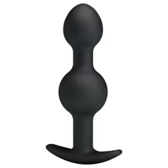 Pretty Love - analni dildo z notranjo kroglico - črn