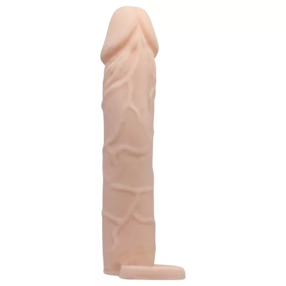 Pretty Love - obroček za penis s podaljškom - naravna barva