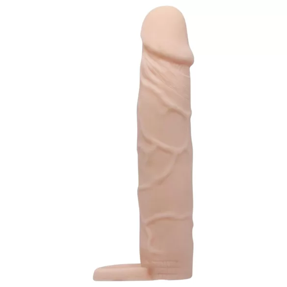 Pretty Love - obroček za penis s podaljškom - naravna barva