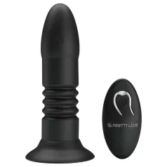   Pretty Love - analni vibrator z izmeničnim gibanjem - silikon črn
