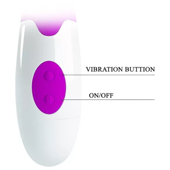 Pretty Love Peter - vibrator za točko G s stimulacijo klitorisa - vijoličen