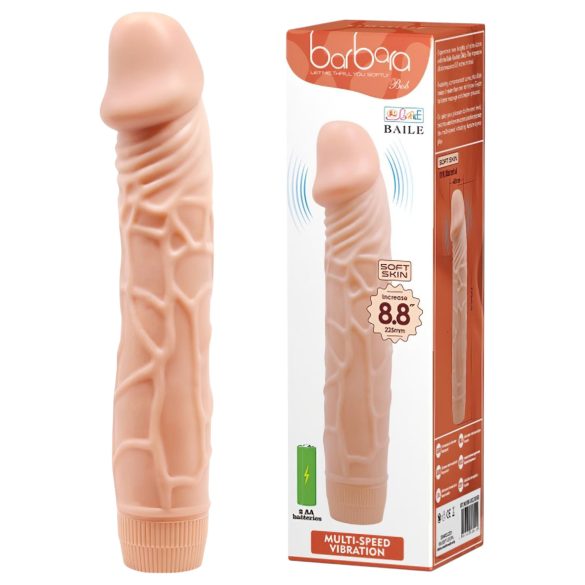 Baile Barbara - realistični vibrator - 22 cm (naravni)