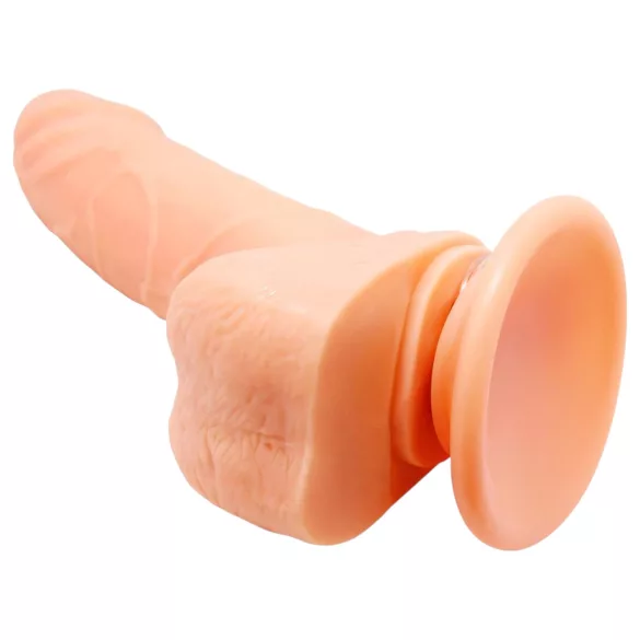 Baile - realistični vibrator z vrtenjem - 15 cm - naraven
