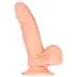Baile - realistični vibrator z vrtenjem - 15 cm - naraven