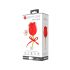 Pretty Love Rose Lover - 2v1 jezikovni vibrator (rdeč)
